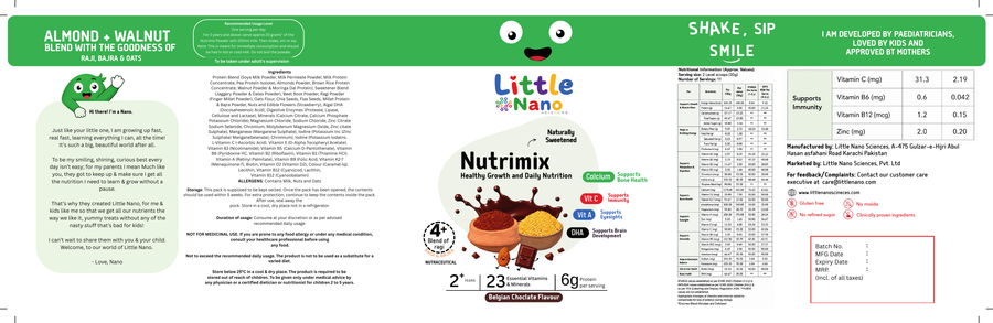 Nutrimix Belgian Chocolate Nutrition Powder (350g)