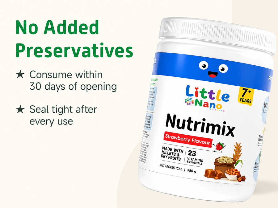 Nutrimix 7+ Strawberry Nutrition Powder (350g)