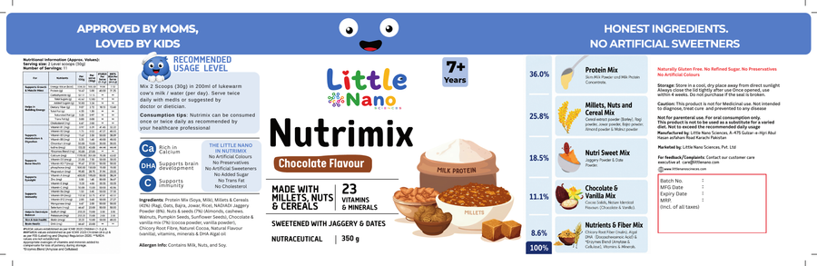 Nutrimix 7+ Chocolate Nutrition Powder (350g)